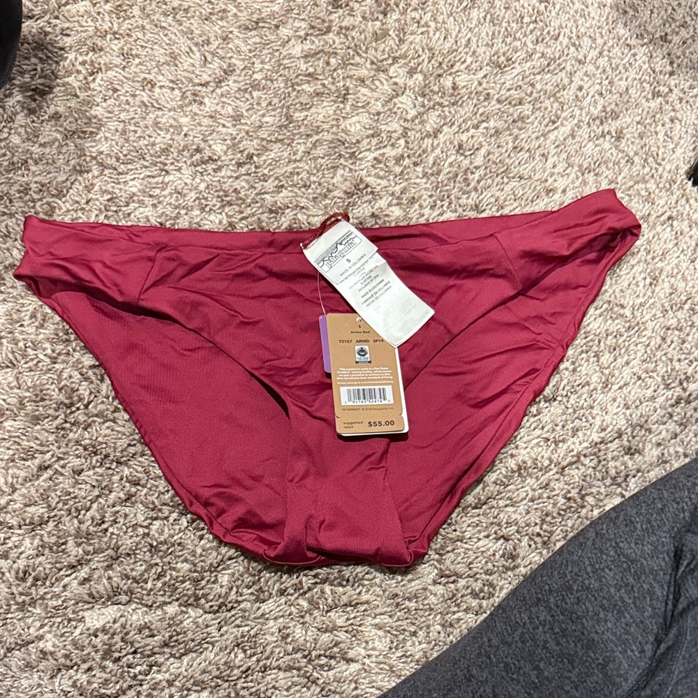 Patagonia Women's Bikini Bottom - arrow red small